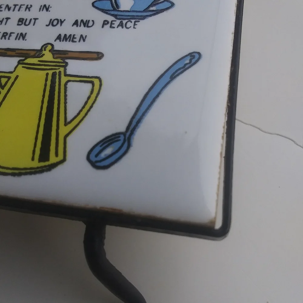 Vintage tile trivet